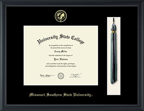 Missouri Southern State University - Officially Licensed - Gold Embossed Tassel Diploma Frame - Document Size 10" x 8"