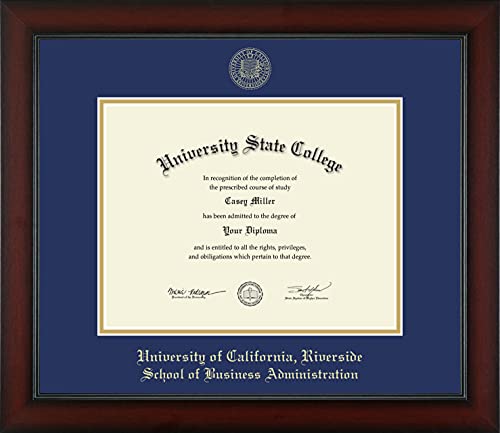 University of California Riverside School of Business Administration - Officially Licensed - Gold Embossed Diploma Frame - Document Size 11" x 8.5"