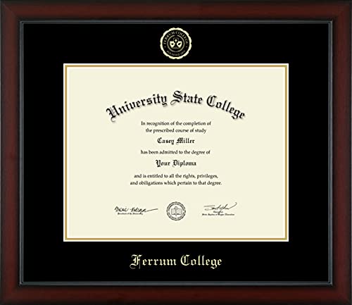 Ferrum College - Officially Licensed - Gold Embossed Diploma Frame - Document Size 14" x 11"