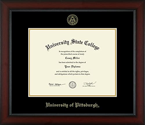 University of Pittsburgh at Bradford - Officially Licensed - Gold Embossed Diploma Frame - Document Size 11" x 8.5"