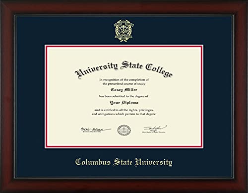 Columbus State University - Officially Licensed - Master's/PhD - Gold Embossed Diploma Frame - Document Size 17" x 11"