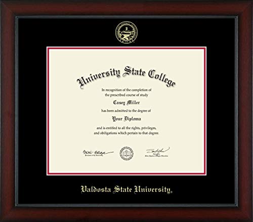 Valdosta State University - Officially Licensed - Gold Embossed Diploma Frame - Document Size 15" x 12"