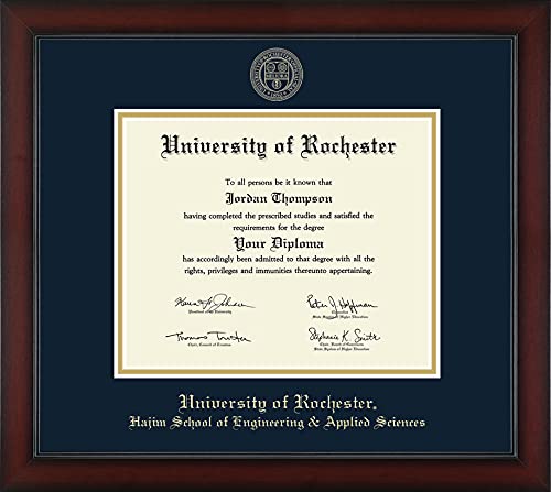 University of Rochester Hajim School of Engineering & Applied Sciences - Officially Licensed - Bachelor's/Master's - Gold Embossed Diploma Frame - Document Size 11" x 8.5"