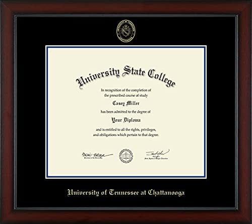 Framerly For The University of Tennessee Chattanooga - Officially Licensed - Gold Embossed Diploma Frame - Document Size 17" x 14"