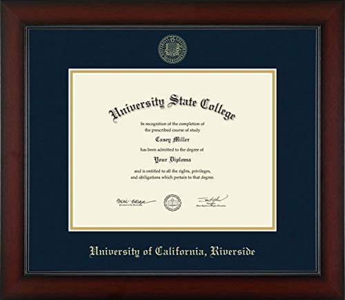 University of California Riverside - Officially Licensed - Gold Embossed Diploma Frame - Document Size 11" x 8.5"