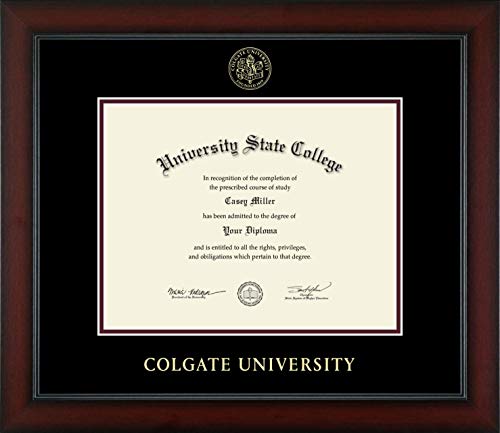 Colgate University - Officially Licensed - Gold Embossed Diploma Frame - Document Size 11" x 8.5"