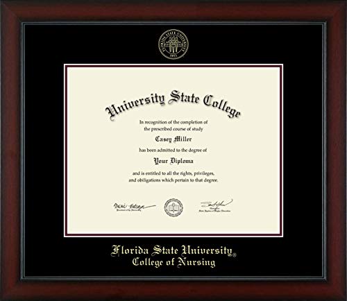 Framerly For Florida State University College of Nursing - Officially Licensed - Gold Embossed Diploma Frame - Document Size 14" x 11"