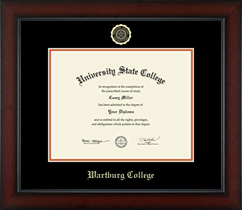 Wartburg College - Officially Licensed - Gold Embossed Diploma Frame - Document Size 11" x 8.5"