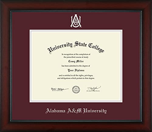 Alabama A&M University - Officially Licensed - Silver Embossed Diploma Frame - Document Size 11" x 8.5"