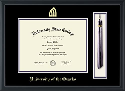 University of the Ozarks - Officially Licensed - Gold Embossed Tassel Diploma Frame - Document Size 11" x 8.5"