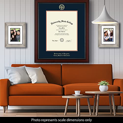 Framerly For University of Virginia Curry School of Education - Officially Licensed - Gold Embossed Diploma Frame - Document Size 17" x 22"