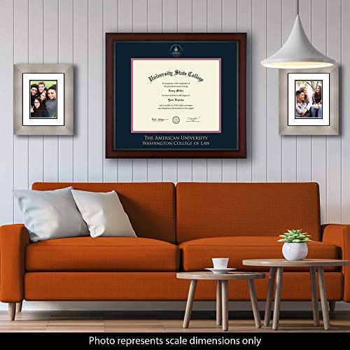 American University Washington College of Law - Officially Licensed - Gold Embossed Diploma Frame - Document Size 17" x 14"