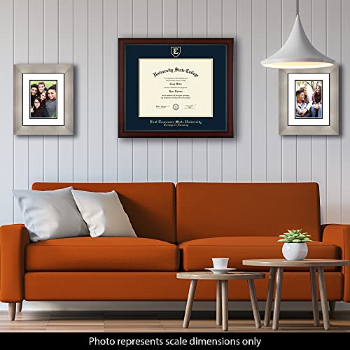 East Tennessee State University College of Nursing - Officially Licensed - Gold Embossed Diploma Frame - Document Size 14" x 11"