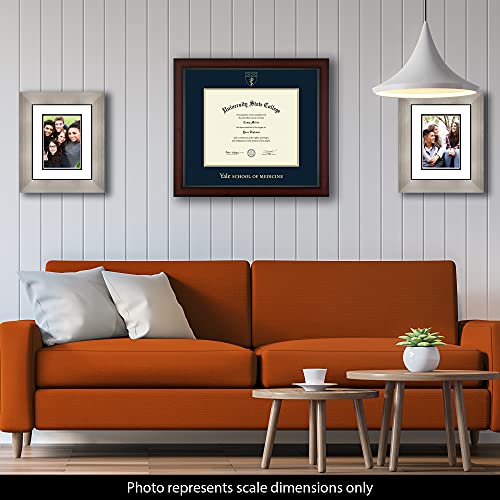 Yale University School of Medicine - Officially Licensed - Gold Embossed Diploma Frame - Document Size 12.625" x 10.313"