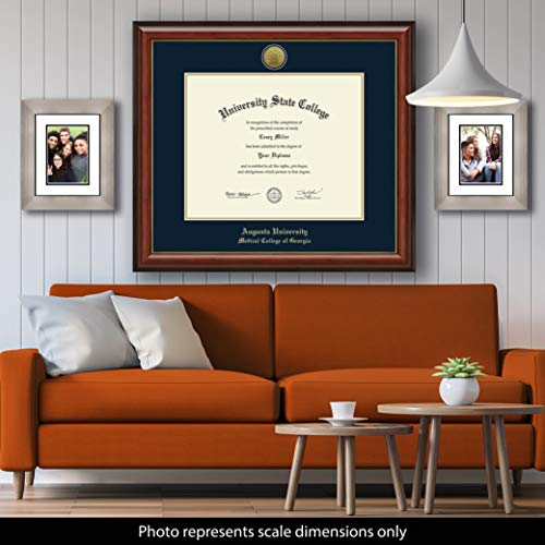 Augusta University Medical College of Georgia - Officially Licensed - Gold Medallion Diploma Frame - Document Size 22" x 18"