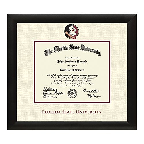 Church Hill Classics Florida State University - Dimensions Edition - Featuring Tacoma Moulding - Officially Licensed - Diploma Size 14" x 11"