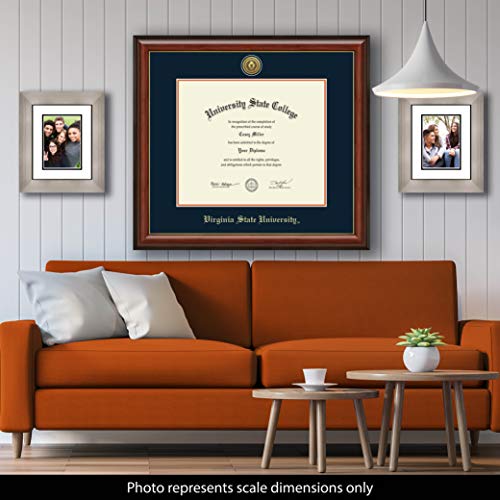 Virginia State University - Officially Licensed - PhD - Gold Medallion Diploma Frame - Document Size 20" x 17"