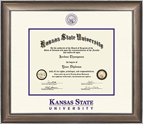 Church Hill Classics Kansas State University - Dimensions Edition - Featuring Easton Moulding - Officially Licensed - Diploma Size 11" x 8.5"