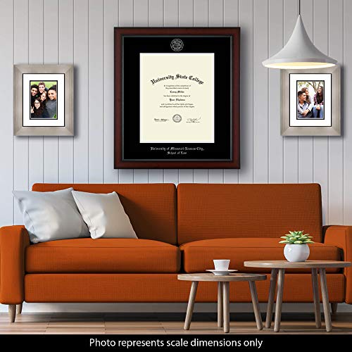 University of Missouri Kansas City School of Law - Officially Licensed - Pre-Spring 2021 PhD - Silver Embossed Diploma Frame - Document Size 14" x 17"