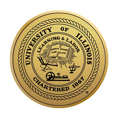 University of Illinois College of Veterinary Medicine - Officially Licensed - Gold Medallion Diploma Frame - Document Size 11" x 8.5"