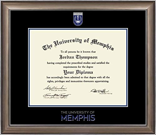 Church Hill Classics The University of Memphis - Dimensions Edition - Featuring Easton Moulding - Officially Licensed - Diploma Size 14" x 11"