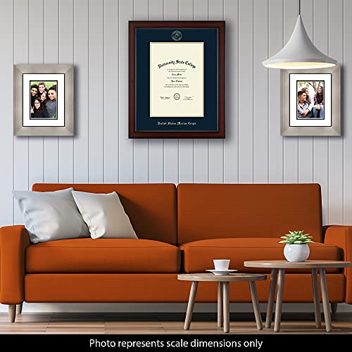 United States Naval Academy United States Marine Corps - Officially Licensed - Gold Embossed Diploma Frame - Document Size 10" x 14"