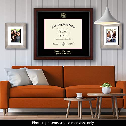 Boston University School of Medicine - Officially Licensed - Gold Embossed Diploma Frame - Document Size 20" x 16"