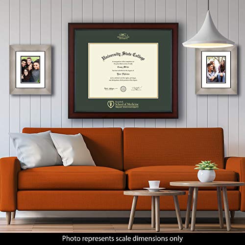 Wright State University Boonshoft School of Medicine - Officially Licensed - Gold Embossed Diploma Frame - Document Size 19" x 15"