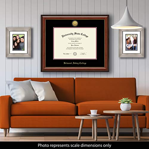 Belmont Abbey College - Officially Licensed - Gold Medallion Diploma Frame - Document Size 19.75" x 14.5"