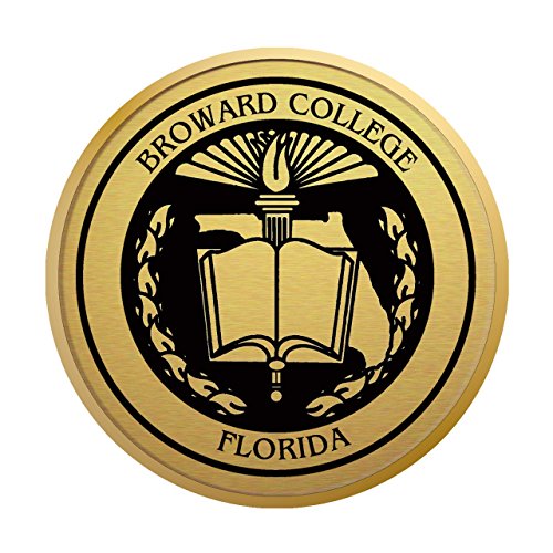 Church Hill Classics Broward College - Gold Engraved Medallion - Featuring Cordova Moulding - Officially Licensed - Diploma Size 10" x 8"