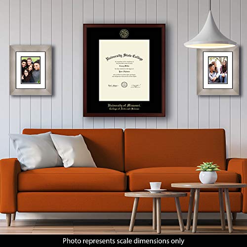 University of Missouri Columbia College of Arts and Science - Officially Licensed - Pre-Spring 2021 PhD - Gold Embossed Diploma Frame - Document Size 14" x 17"