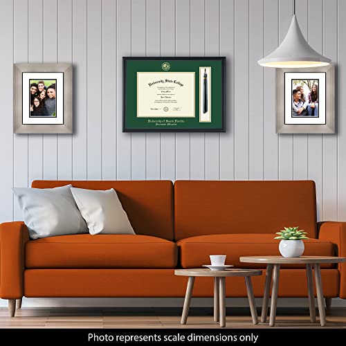 University of South Florida - Officially Licensed - Gold Embossed Tassel Diploma Frame - Document Size 11" x 8.5"