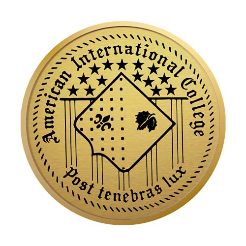 American International College - Officially Licensed - Gold Medallion Diploma Frame - Document Size 13" x 10"