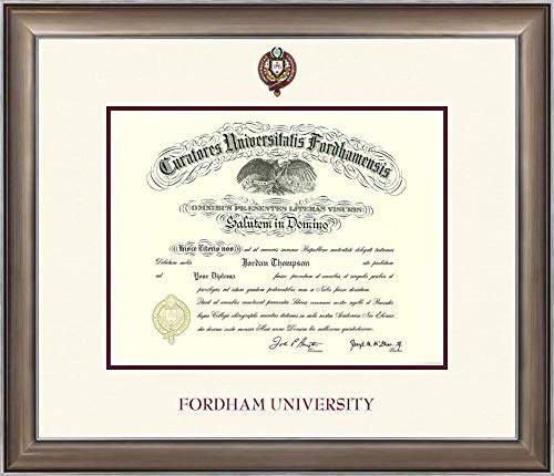 Church Hill Classics Fordham University - Dimensions Edition - Featuring Easton Moulding - Officially Licensed - Diploma Size 13" x 10"