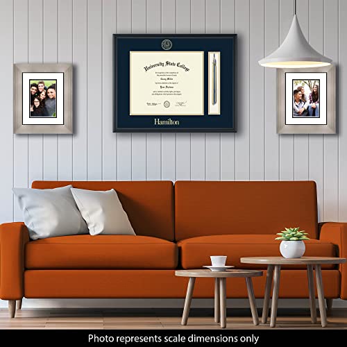 Hamilton College - Officially Licensed - Gold Embossed Tassel Diploma Frame - Document Size 14.5" x 12.5"