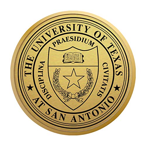 Church Hill Classics The University of Texas at San Antonio - Gold Engraved Medallion - Featuring Hampshire Moulding - Officially Licensed - Diploma Size 14" x 11"