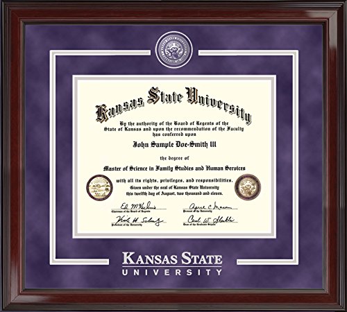 Church Hill Classics Kansas State University - Showcase Edition - Featuring Encore Moulding - Officially Licensed - Diploma Size 11" x 8.5"