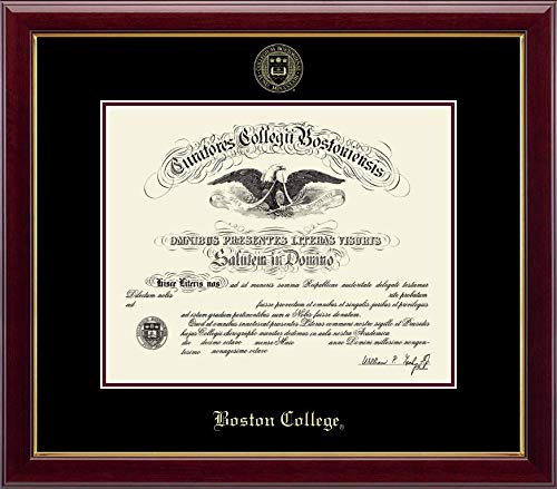 Church Hill Classics Boston College - Gold Embossed - Featuring Gallery Moulding - Officially Licensed - Diploma Size 15.875" x 12.8125"