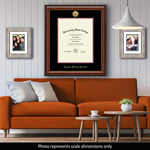 Virginia Military Institute - Officially Licensed - Gold Medallion Diploma Frame - Document Size 15.75" x 20"