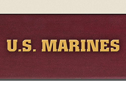 Church Hill Classics U.S. Marine Corps Certificate Frame - Featuring Expo Cherry Moulding - Vertical Orientation - Officially Licensed - Document Size 10" x 14"