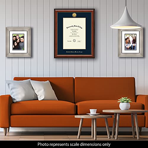 United States Naval Academy United States Marine Corps - Officially Licensed - Gold Medallion Diploma Frame - Document Size 10" x 14"