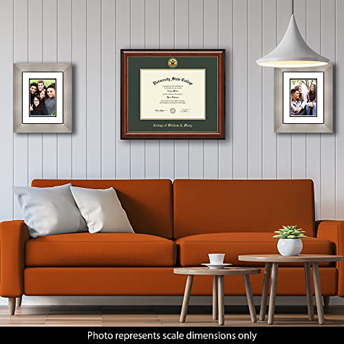 College of William & Mary - Officially Licensed - Gold Medallion Diploma Frame - Document Size 13" x 10"