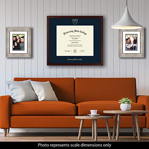 Emory University - Officially Licensed - Gold Embossed Diploma Frame - Document Size 17" x 14"