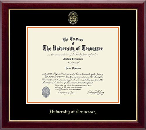 Church Hill Classics University of Tennessee - Gold Embossed - Featuring Gallery Moulding - Officially Licensed - Diploma Size 17" x 14"