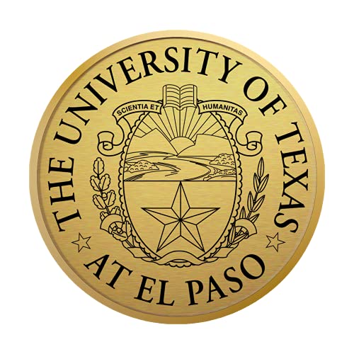 University of Texas at El Paso College of Business Administration - Officially Licensed - PhD - Gold Medallion Diploma Frame - Document Size 14" x 11"