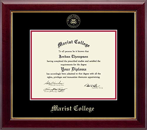 Church Hill Classics Marist College - Gold Embossed - Featuring Gallery Moulding - Officially Licensed - Diploma Size 10" x 8"