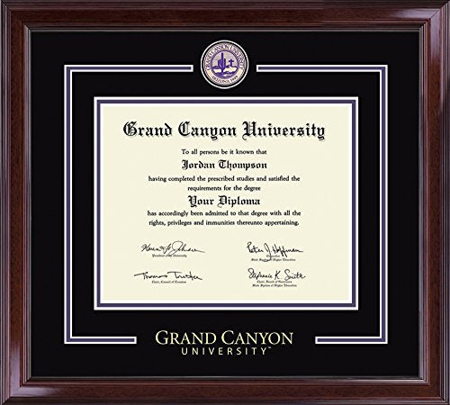 Church Hill Classics Grand Canyon University - Showcase Edition - Featuring Encore Moulding - Officially Licensed - Diploma Size 11" x 8.5"