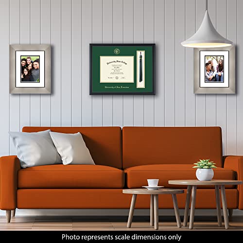 University of San Francisco - Officially Licensed - Gold Embossed Tassel Diploma Frame - Document Size 9" x 7"