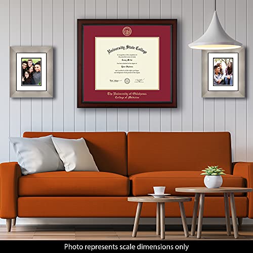 The University of Oklahoma College of Medicine - Officially Licensed - Gold Embossed Diploma Frame - Document Size 17" x 14"