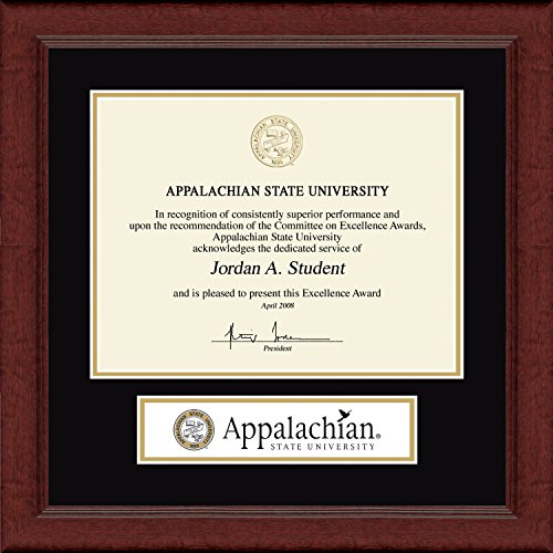 Church Hill Classics Appalachian State University - Lasting Memories Edition - Featuring Sierra Moulding - Officially Licensed - Diploma Size 11" x 8.5"